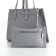 Women's bag with lightning, textura, average size, color gray