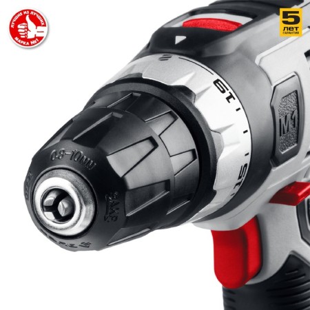 Drill-shuruvret "Zubr" DSh-M1-400-2, 400 W, 1800 rpm, 0.8-10 mm, reverse, backlight-5