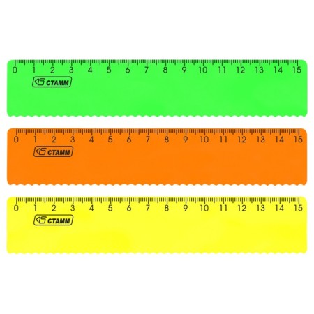 The line of 15 cm Istanm "Neon", with a wavy edge, mix-1