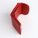 Women's wallet on magnet, red color