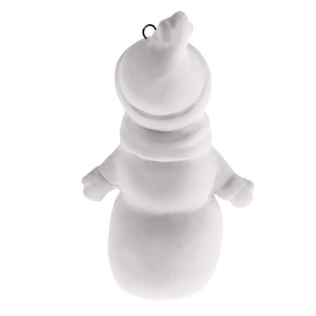 Christmas tree decoration for coloring "Snowman" with a suspension, brush-3
