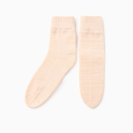 Women's socks, beige color, 23-25