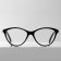 Ready glasses GA0183 (color: C1 black; diopter: +2; tint: no)