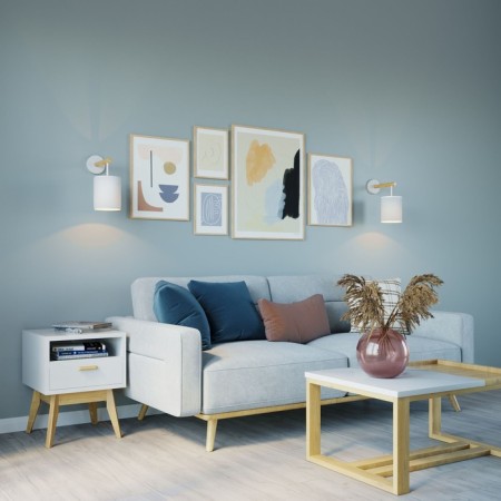 Wall lamp DEVA, 60W, E27, 20x25x25 cm-1