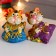 Piglite Polystone "Tigeron with a bag of gold coins" MIX 12.5x8x10 cm
