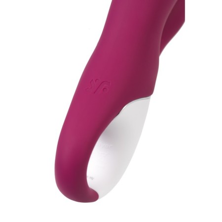 Satiffyer Hot Bunny vibrator with clitoral stimulant, red color-2