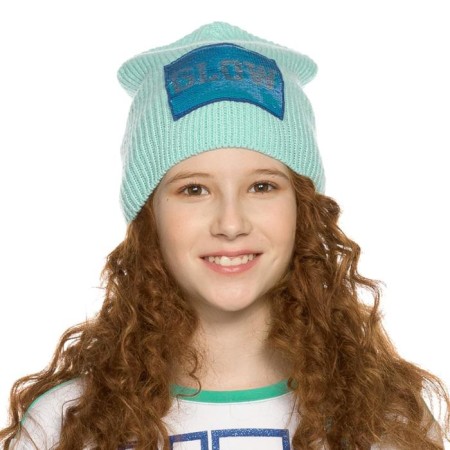 Hat for girls, size 51-52, menthol color
