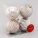 Set of balls plastic D-8 cm, 4 pcs "Avery" stripes, silver
