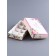 Folding box for 8 sweets without a window "with love", 9.8 x 17.7 x 3.5 cm. Confectionery packaging
