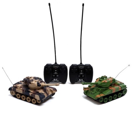 Tank battle "Military Strategy", on the radio control, 2 tanks, light and sound-7