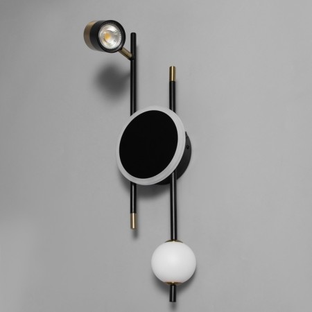 Sconces "torn" Led 3000k black 55x15x15cm-3