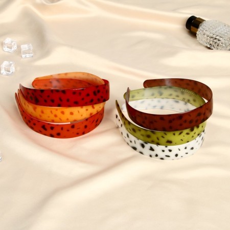 Hair cap "Amber Light" simple, 2.5 cm, mix-2