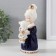 Souvenir Ceramics "Baby in a night shirt with a teddy bear" Cobalt 7x7.5x16.5 cm