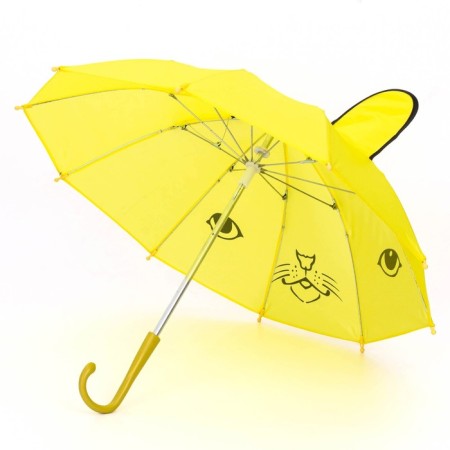 Mechanical children's umbrella "animals", r = 25cm, with ears, color mix-7