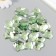 Decor for creativity plastic "Rhinestones heart. Light green" set of 30 pcs 2.5x2.5 cm