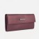 Women's wallet on the Textura button, burgundy color