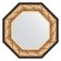 Mirror in the baguette frame, Baroque gold 106 mm, 60.4x60.4 cm