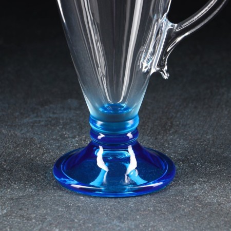 Mug "brightness", glass, 250 ml, color bottom-7