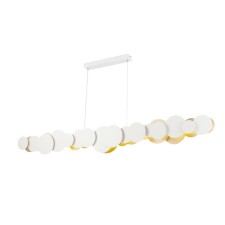 Suspended Maytoni Mod003PL-L54WG, LED, 1x54 W, 80x1500x1380 mm, 4100 lm, 3000k, white, gold