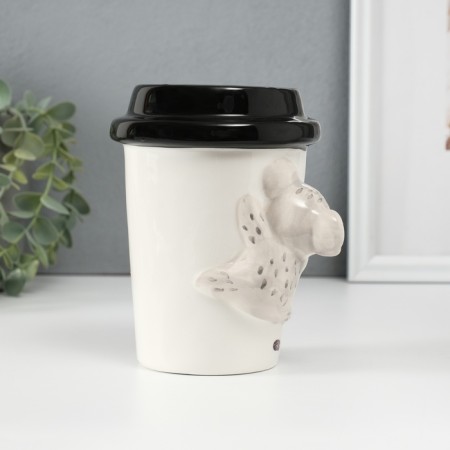 Pig a piggy bank Coal with coffee 10.2x12.8x14.2 cm-3