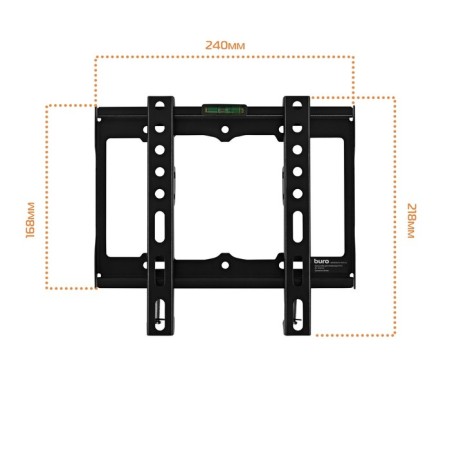 Buro FX1S TV Black 15 "-48" Max.25kg, wall-mounted-4