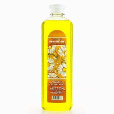 Hair shampoo with chamomile extract, 490 ml, beauty pantry-1