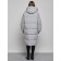 Coat insulated winter female, size 54, color gray