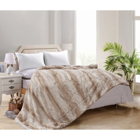 Penelope artificial fur plaid, size 160x220 cm,-1