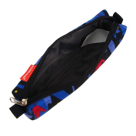 Penal soft, 1 compartment, quadro, 50 x 210 mm, Erich Krause, Night Leaves, Blue 52220-3