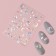 Nail stickers "Moon and stars", voluminous, multi -colored/holographic