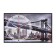 Carting clock, interior "Brooklyn bridge", smooth move, 57 x 35 x 4 cm