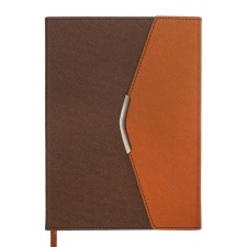 Organizer A5, 140 sheets, cage, cover of the leatherette 