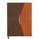 Organizer A5, 140 sheets, cage, cover of the leatherette "style", brown