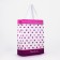 Household bag without fastening, purple color