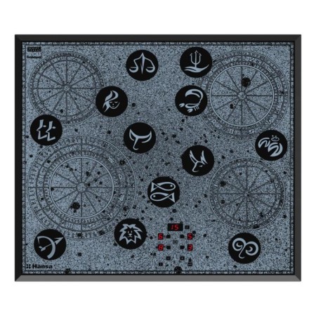 Hob Hansa BHC66504, electric, 4 burners, sensor, black