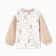 Nursery blouse, beige color/hares, height 56 ​​cm
