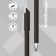 Gel pen Erichkrause G-Reed Stick Classic Node 0.38 mm, ink black, continuous line length 900 m