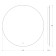 Evororm mirror with LED backlight, touch switch, 21w, 80x80 cm, warm white light