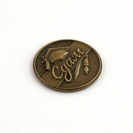 Souvenir coin on the graduation "delivery", metal, d = 2.5 cm-5