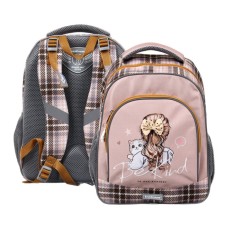 School backpack Erich Krause Ergoline 15l, 39 x 28 x 14 cm, ergonomic back, Lovely Friends 56785