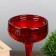 Glass "Glass" Glass Creck "Red Set 3 pcs H- 20, 23, 26x8x8 cm