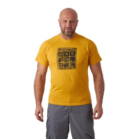 Payer Shoji T -shirt, mustard color, cotton fabric, size S