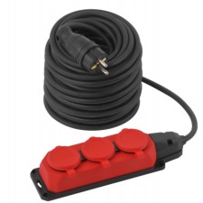 The extension cord of the power era UK-3E-3X1.5-40M-IP44 (KG) with a grounding 3 rosett 40 m, kg 3x1.5mm2 IP44