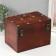 Casket chest "Leo. With rivets" Brown 21.8x15.5x15 cm