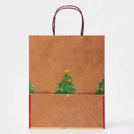 Gift package "Christmas tree", with embossing, 26 x 32 x 12 cm-2
