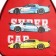 Baby backpack for the boy "Racing Machines", 23x20.5 cm, lightning department, red color