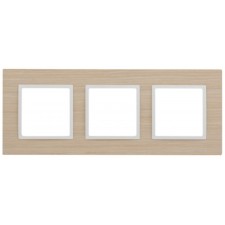 The frame for the switch for 3 posts, wood, era Elegance, white oak-white