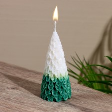 Свеча "Ёлка" 8,5х8,5х9,5 см, соевый воск МИКС