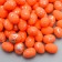 Easter “egg - silver speck” set of 100 pcs Orange 1.5x1.8 cm, 8x8x8 cm