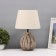 LUEZE table "Louise" 1x40W E27 coffee with cream 25x25x38, 5cm